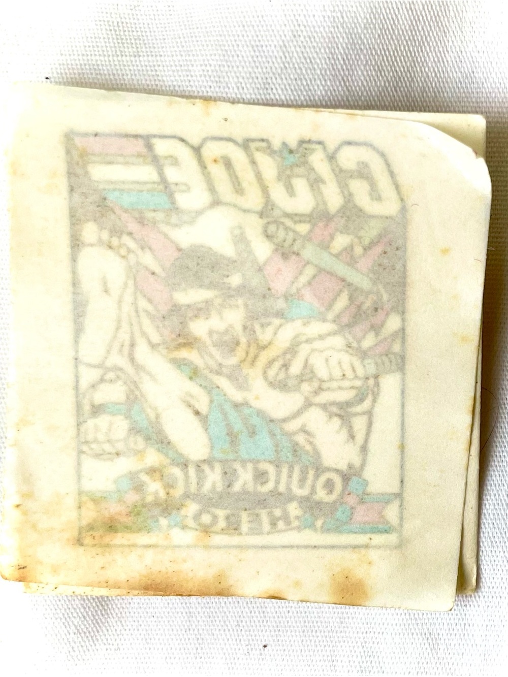1986 Vintage G.I. Joe Temporary Tattoo Quick Kick Hero (Collectible) Hasbro